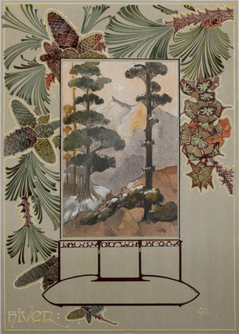 Séguy - Automne and Hiver, 1900 - Ensemble de deux lithographies – Image 8